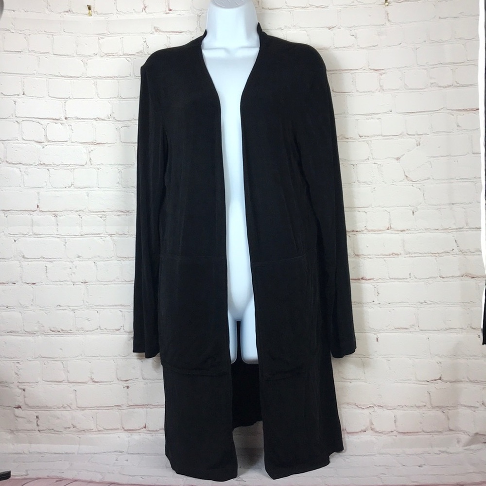 Chicos travelers Pockets! long open front cardigan